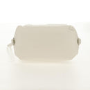 FENDI Hand Bag Leather 2way White Gold Auth 134353AM-6