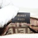 FENDI Hand Bag Leather 2way White Gold Auth 134353AM-11