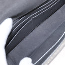 FENDI Chain Shoulder Bag Leather Silver Auth 134354V-10