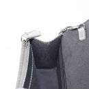 FENDI Chain Shoulder Bag Leather Silver Auth 134354V-22