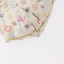 LOUIS VUITTON Multicolor Satin Omoniere Pouch White M92060 LV Auth 134363AV-17