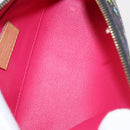 LOUIS VUITTON Multicolor Pochette Cosmetic Pouch Black M47355 LV Auth 134365V-10