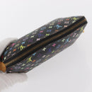 LOUIS VUITTON Multicolor Pochette Cosmetic Pouch Black M47355 LV Auth 134365V-5