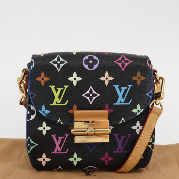 LOUIS VUITTON Multicolor Heart Breaker Shoulder Bag Black M40659 Auth 134366SAV