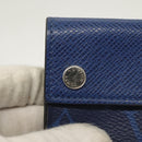 LOUIS VUITTON Taigalama Discovery Compact wallet Wallet Blue M67620 Auth 134375-8
