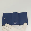 LOUIS VUITTON Taigalama Discovery Compact wallet Wallet Blue M67620 Auth 134375-9