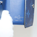 LOUIS VUITTON Taigalama Discovery Compact wallet Wallet Blue M67620 Auth 134375-17
