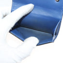 LOUIS VUITTON Taigalama Discovery Compact wallet Wallet Blue M67620 Auth 134375-18