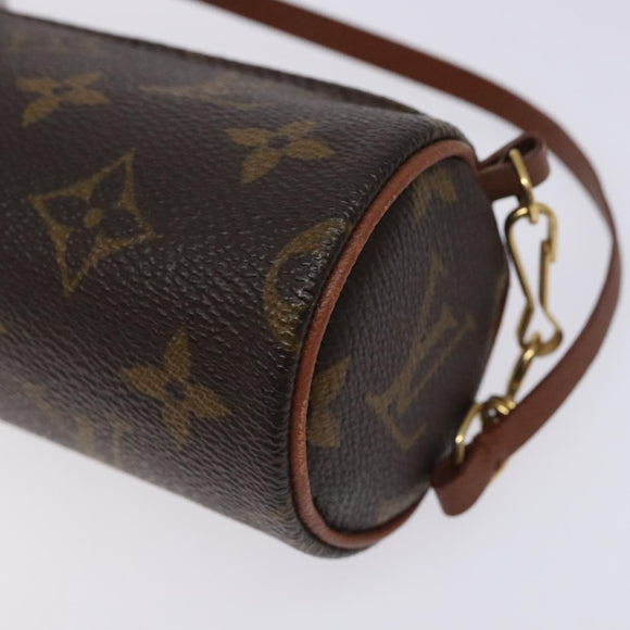 LOUIS VUITTON Monogram Papillon Pouch LV Auth 134376