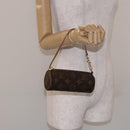 LOUIS VUITTON Monogram Papillon Pouch LV Auth 134376-19