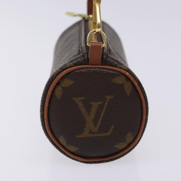 LOUIS VUITTON Monogram Papillon Pouch LV Auth 134376