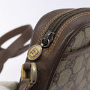 GUCCI GG Supreme Web Sherry Line Bag PVC Beige Gold 001 122 6594 Auth 134379-9