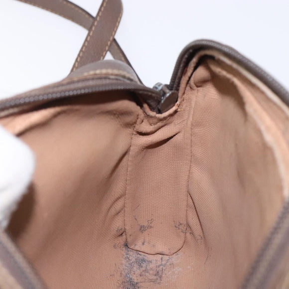 GUCCI GG Supreme Web Sherry Line Bag PVC Beige Gold 001 122 6594 Auth 134379