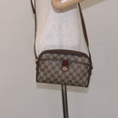 GUCCI GG Supreme Web Sherry Line Bag PVC Beige Gold 001 122 6594 Auth 134379-22