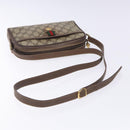 GUCCI GG Supreme Web Sherry Line Bag PVC Beige Gold 001 122 6594 Auth 134379-7