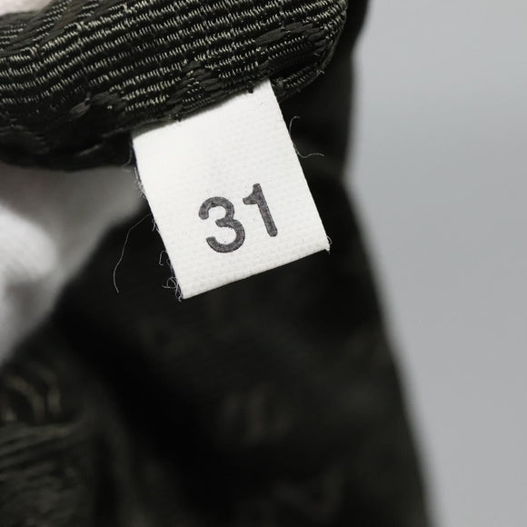 PRADA Shoulder Bag Nylon Brown Silver Auth 134382