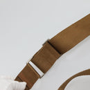 PRADA Shoulder Bag Nylon Brown Silver Auth 134382-14