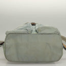 PRADA Backpack Nylon Light Blue Silver Auth 134383-5