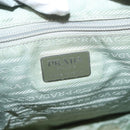 PRADA Backpack Nylon Light Blue Silver Auth 134383-27