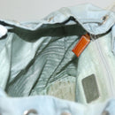 PRADA Backpack Nylon Light Blue Silver Auth 134383-29