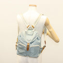 PRADA Backpack Nylon Light Blue Silver Auth 134383-31