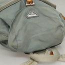 PRADA Backpack Nylon Light Blue Silver Auth 134383-6
