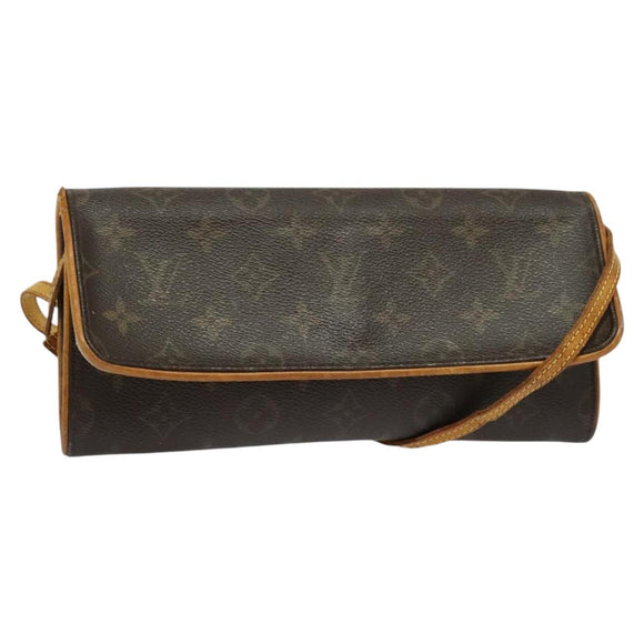 LOUIS VUITTON Monogram Pochette Twin GM Shoulder Bag M51852 LV Auth 134386