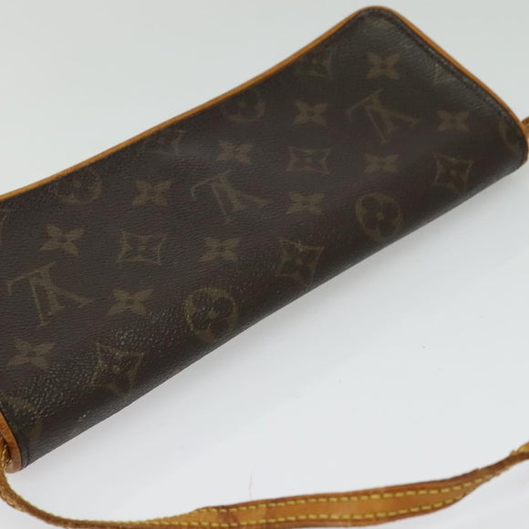 LOUIS VUITTON Monogram Pochette Twin GM Shoulder Bag M51852 LV Auth 134386