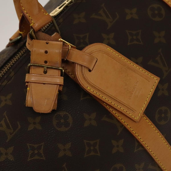 LOUIS VUITTON Monogram Keepall 55 Boston Bag M41424 LV Auth 134390