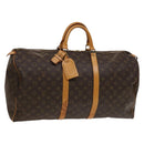 LOUIS VUITTON Monogram Keepall 55 Boston Bag M41424 LV Auth 134390-1