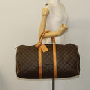 LOUIS VUITTON Monogram Keepall 55 Boston Bag M41424 LV Auth 134390-22