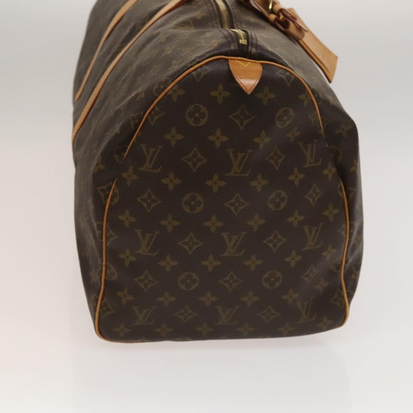 LOUIS VUITTON Monogram Keepall 55 Boston Bag M41424 LV Auth 134390
