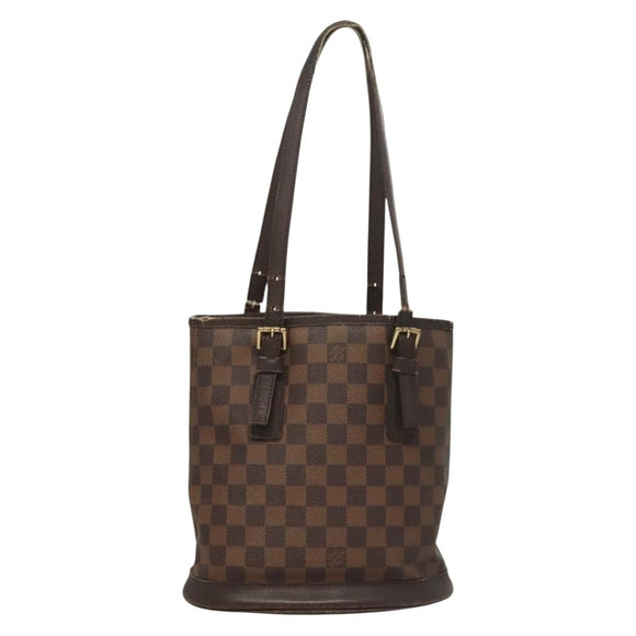 LOUIS VUITTON Damier Ebene Marais Shoulder Bag N42240 LV Auth 134398