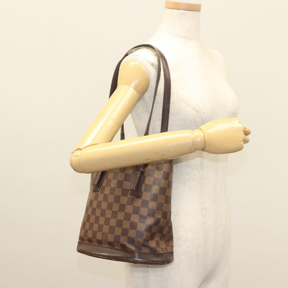 LOUIS VUITTON Damier Ebene Marais Shoulder Bag N42240 LV Auth 134398