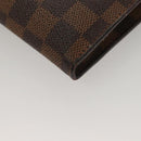 LOUIS VUITTON Damier Ebene Marais Pouch LV Auth 134399-16