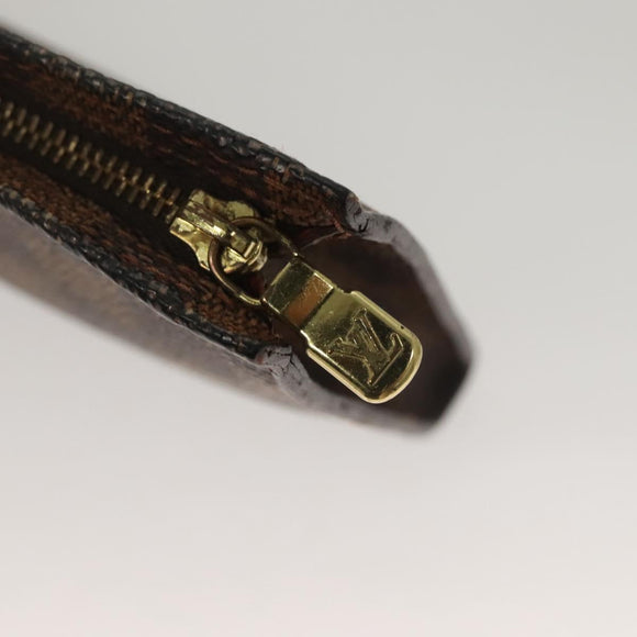 LOUIS VUITTON Damier Ebene Marais Pouch LV Auth 134399
