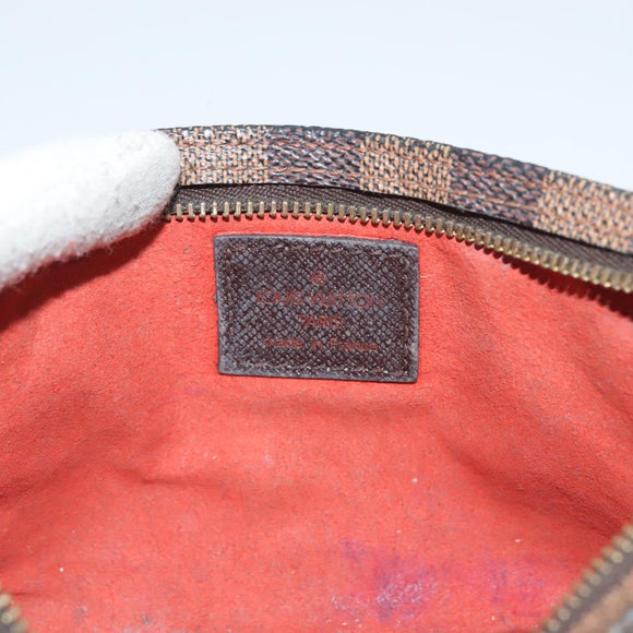 LOUIS VUITTON Damier Ebene Marais Pouch LV Auth 134399