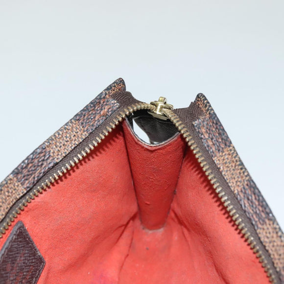 LOUIS VUITTON Damier Ebene Marais Pouch LV Auth 134399