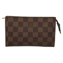 LOUIS VUITTON Damier Ebene Marais Pouch LV Auth 134399-13