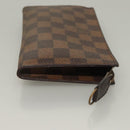 LOUIS VUITTON Damier Ebene Marais Pouch LV Auth 134399-3