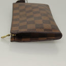 LOUIS VUITTON Damier Ebene Marais Pouch LV Auth 134399-4