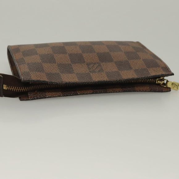 LOUIS VUITTON Damier Ebene Marais Pouch LV Auth 134399