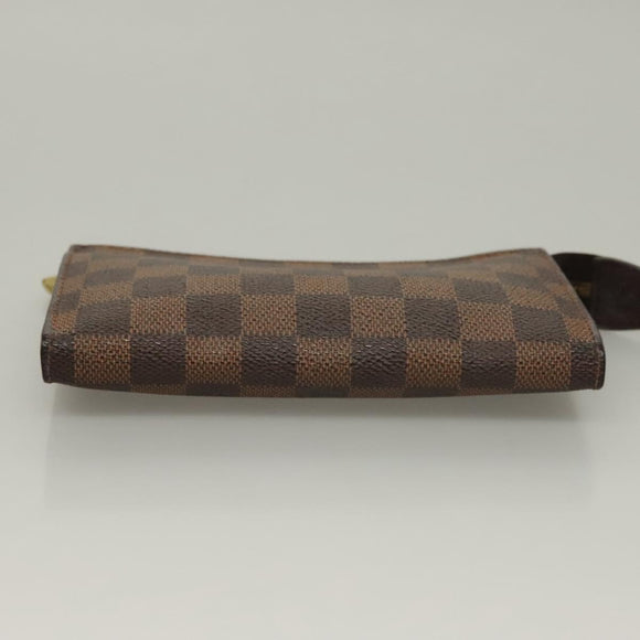 LOUIS VUITTON Damier Ebene Marais Pouch LV Auth 134399