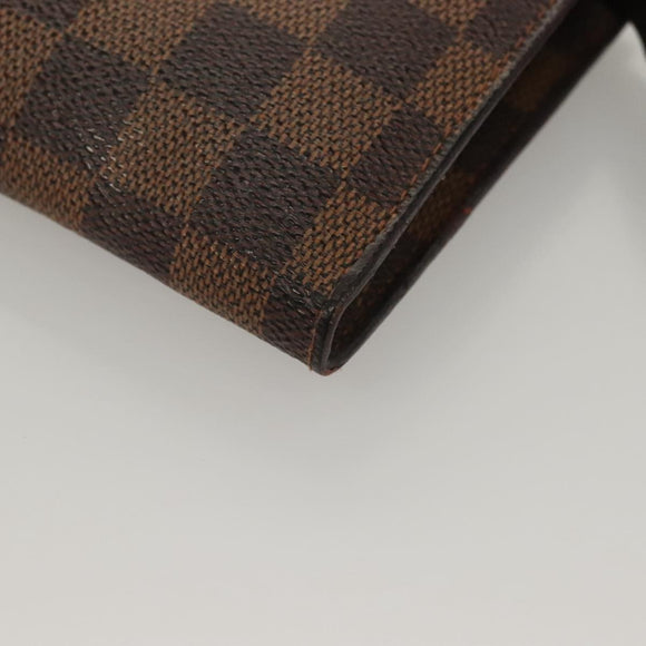 LOUIS VUITTON Damier Ebene Marais Pouch LV Auth 134399