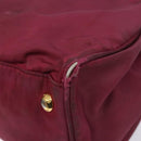 PRADA Hand Bag Nylon Pink Gold Auth 134403-12