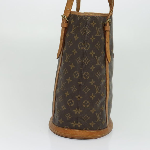 LOUIS VUITTON Monogram Bucket GM Shoulder Bag M42236 LV Auth 134411