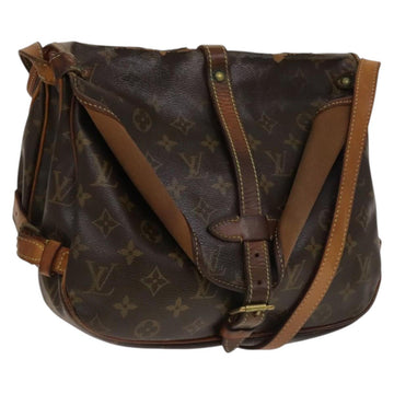 LOUIS VUITTON Monogram Saumur 30 Shoulder Bag M42256 LV Auth 134413