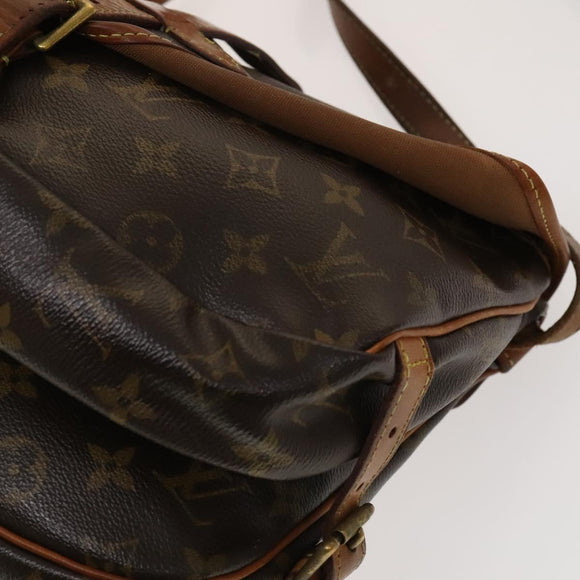 LOUIS VUITTON Monogram Saumur 30 Shoulder Bag M42256 LV Auth 134413
