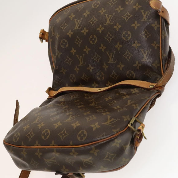 LOUIS VUITTON Monogram Saumur 30 Shoulder Bag M42256 LV Auth 134413