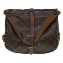 LOUIS VUITTON Monogram Saumur 30 Shoulder Bag M42256 LV Auth 134413-13